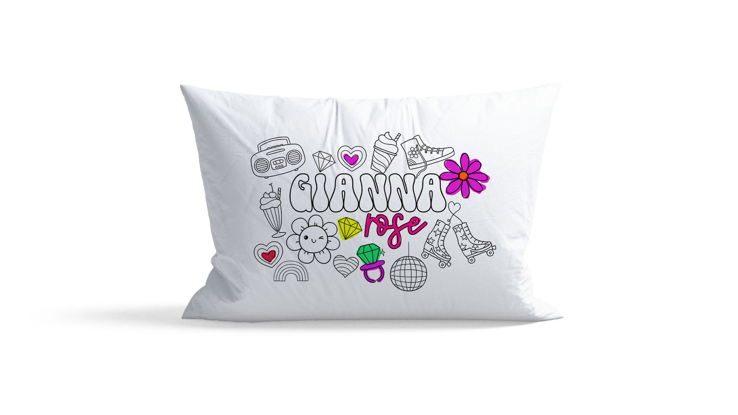 Color Me Pillowcase - Retro 90s