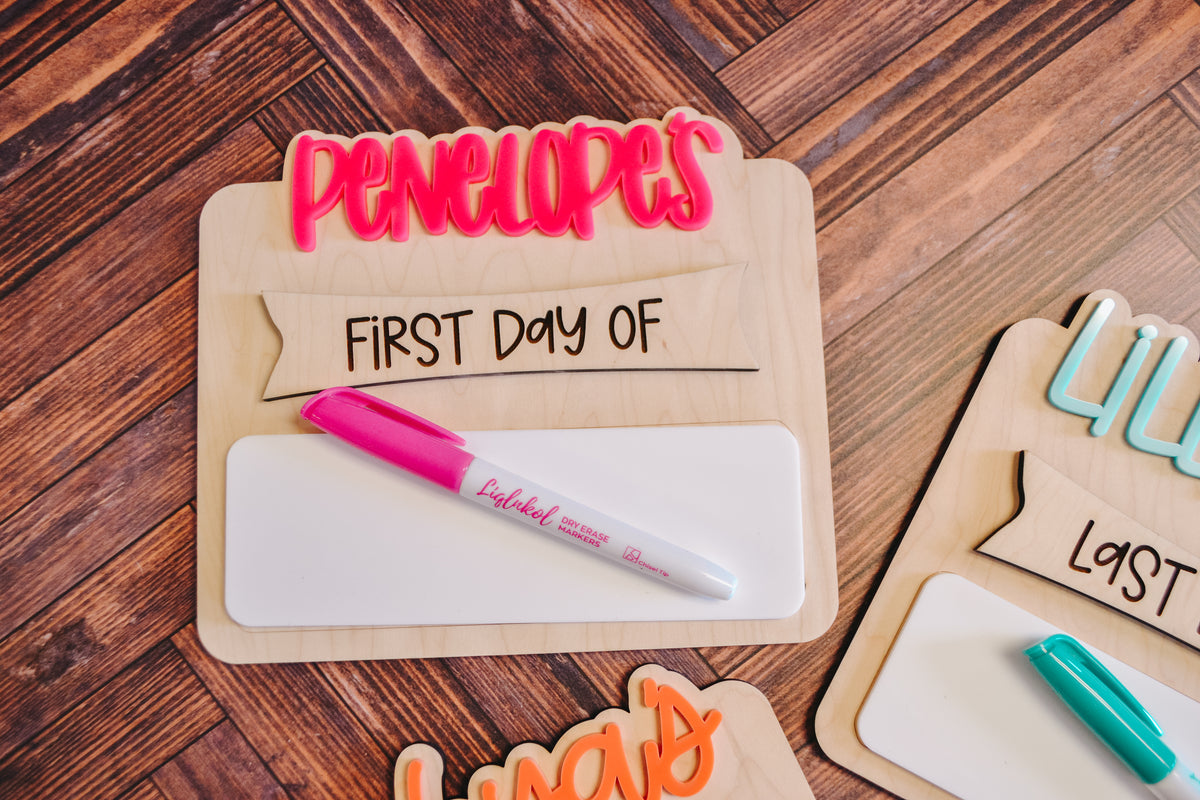 First Day School Board First Day of Toddler School Sign Back to Scho First Day School Board First Day of Toddler School Sign Back to Scho