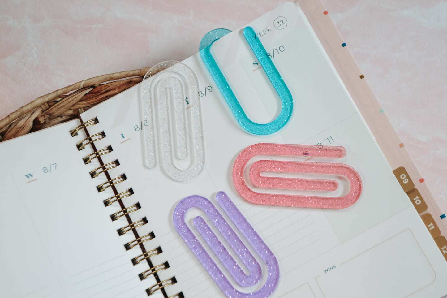 Jumbo Paperclips, Paper Clip Bookmark, Teacher Appreciation Bookmark Set, Paperclip Bookmark, Oversized Planner Book Mark, Teacher Day Gift