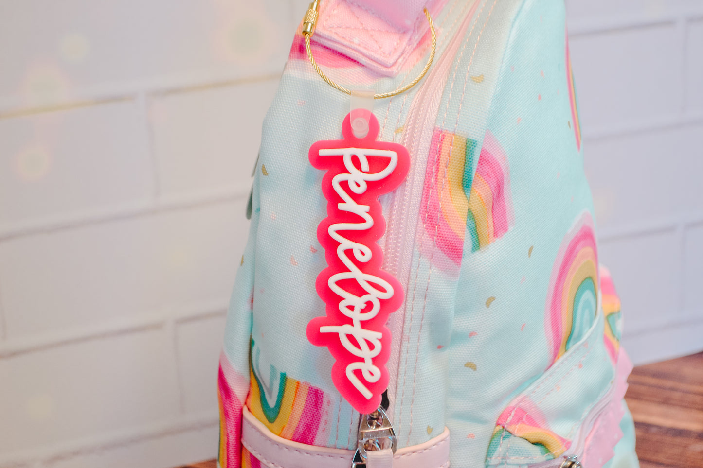 Diaper Bag Tag, Backpack Name Tag, Name Keychain, Personalized Bag Tag