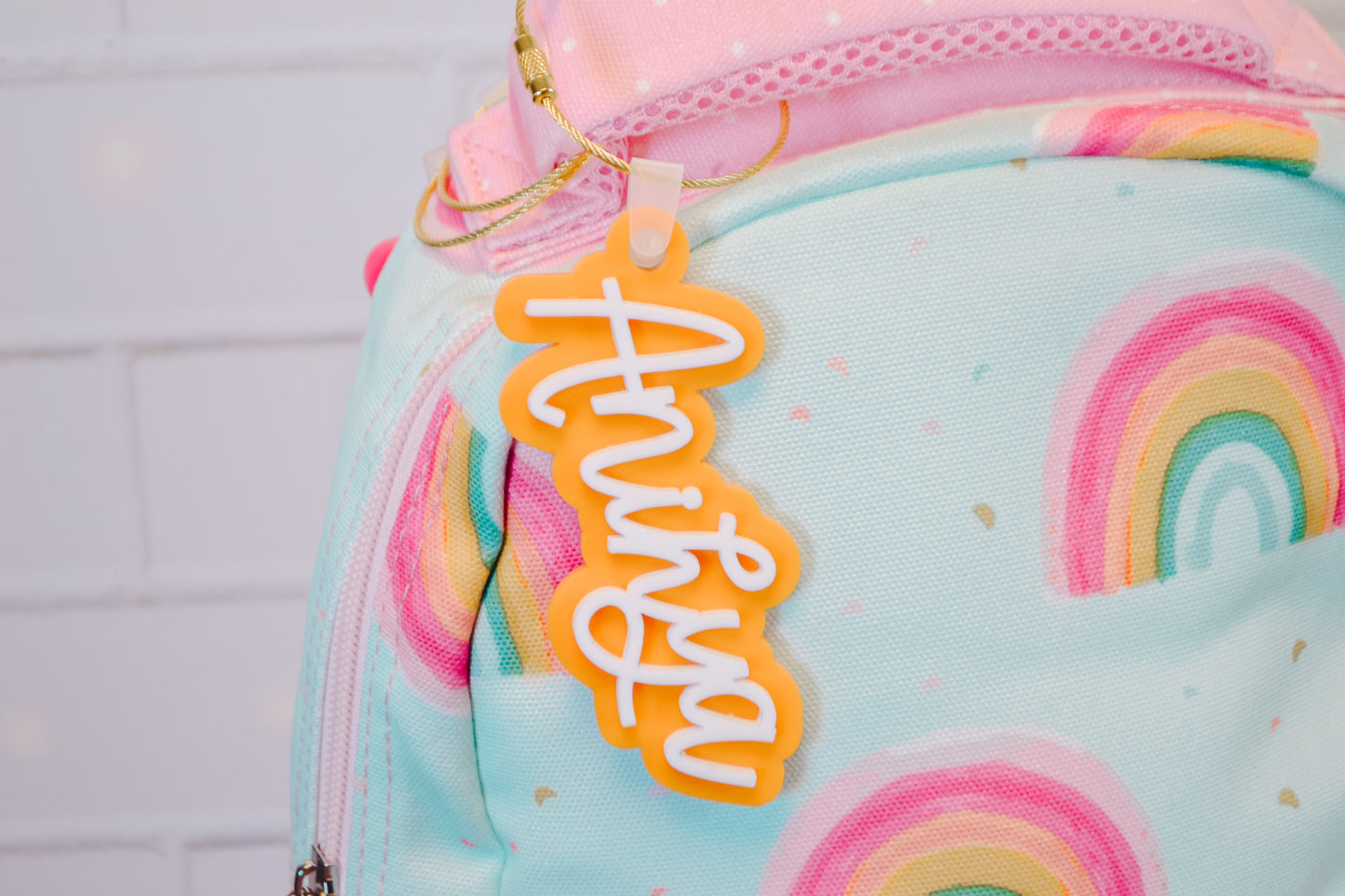 Diaper Bag Tag, Backpack Name Tag, Name Keychain, Personalized Bag Tag