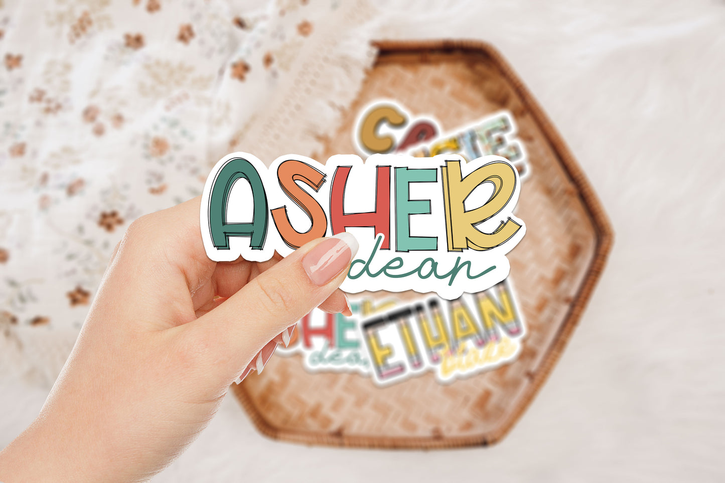 Custom Name Stickers