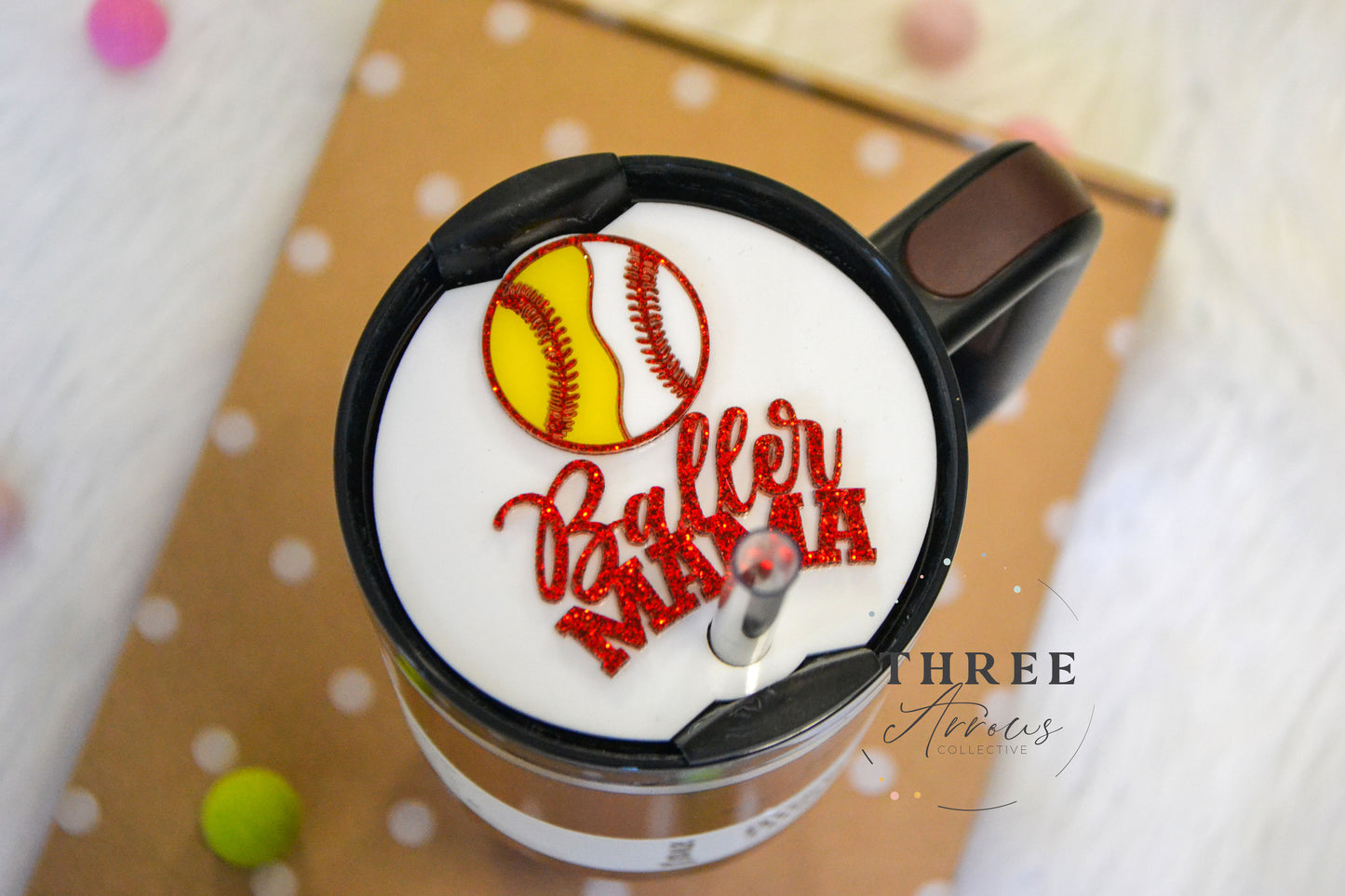 Baller Mama Stanley Tumbler Name Tag Personalized