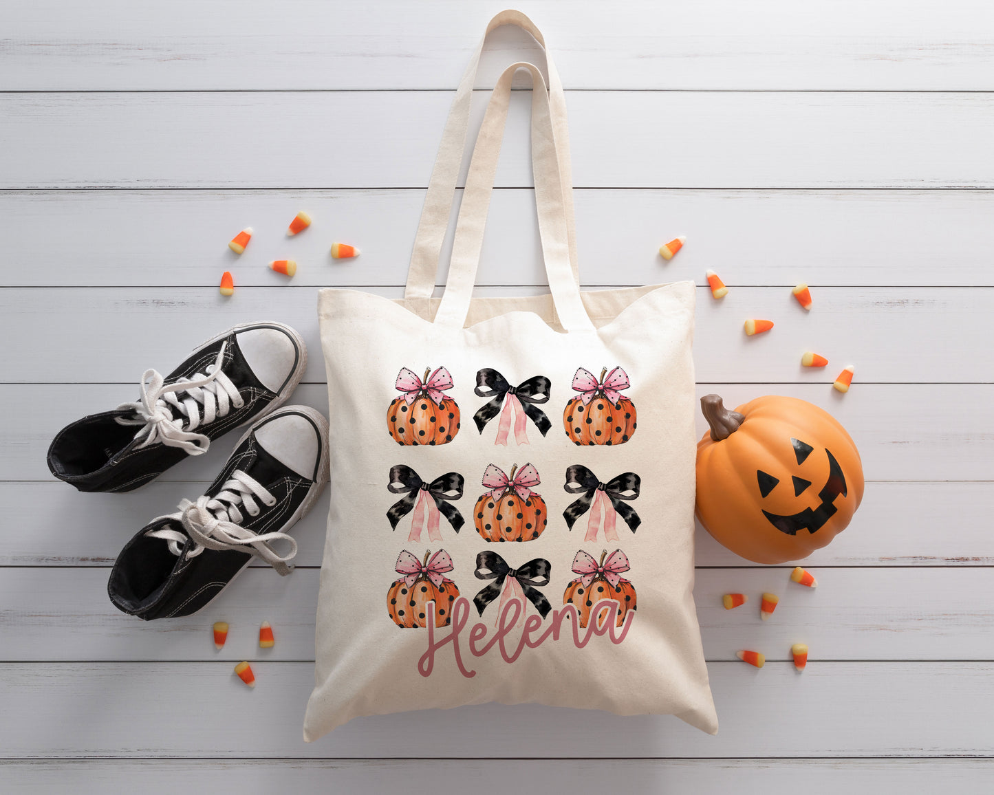 Boo Tote Bag, Halloween trick or treat tote bag, Custom Canvas Halloween Bag, Trick or Treat Name Tote, Personalized Gifts for Halloween