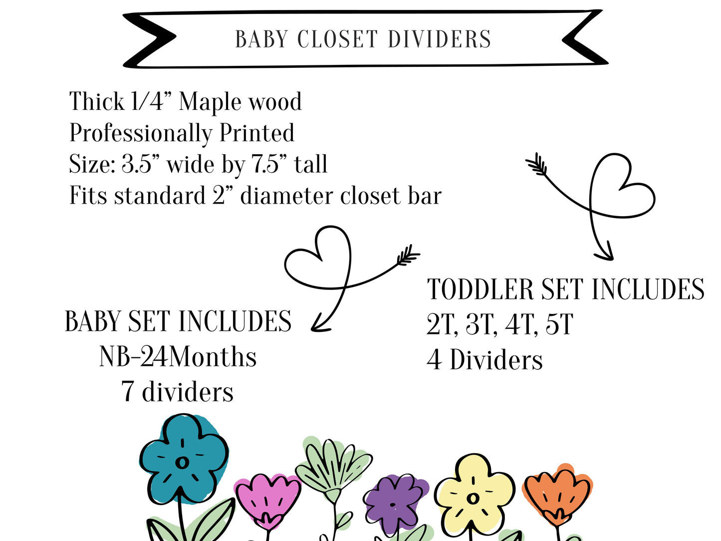 Wildflower Nursery Closet Divider
