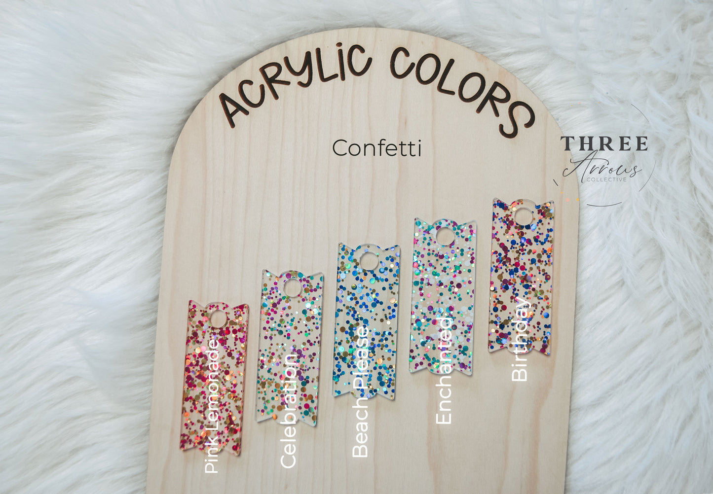 Simple Modern Confetti Personalized 40oz Tumbler Topper