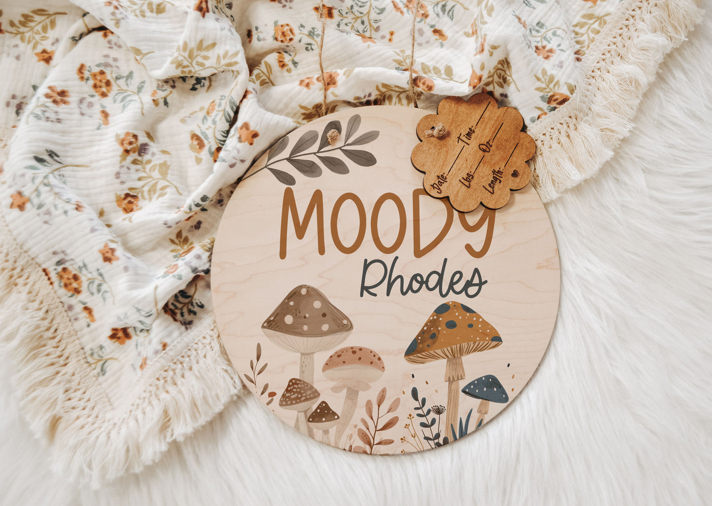 Woodland Mushroom Hospital Door Hanger