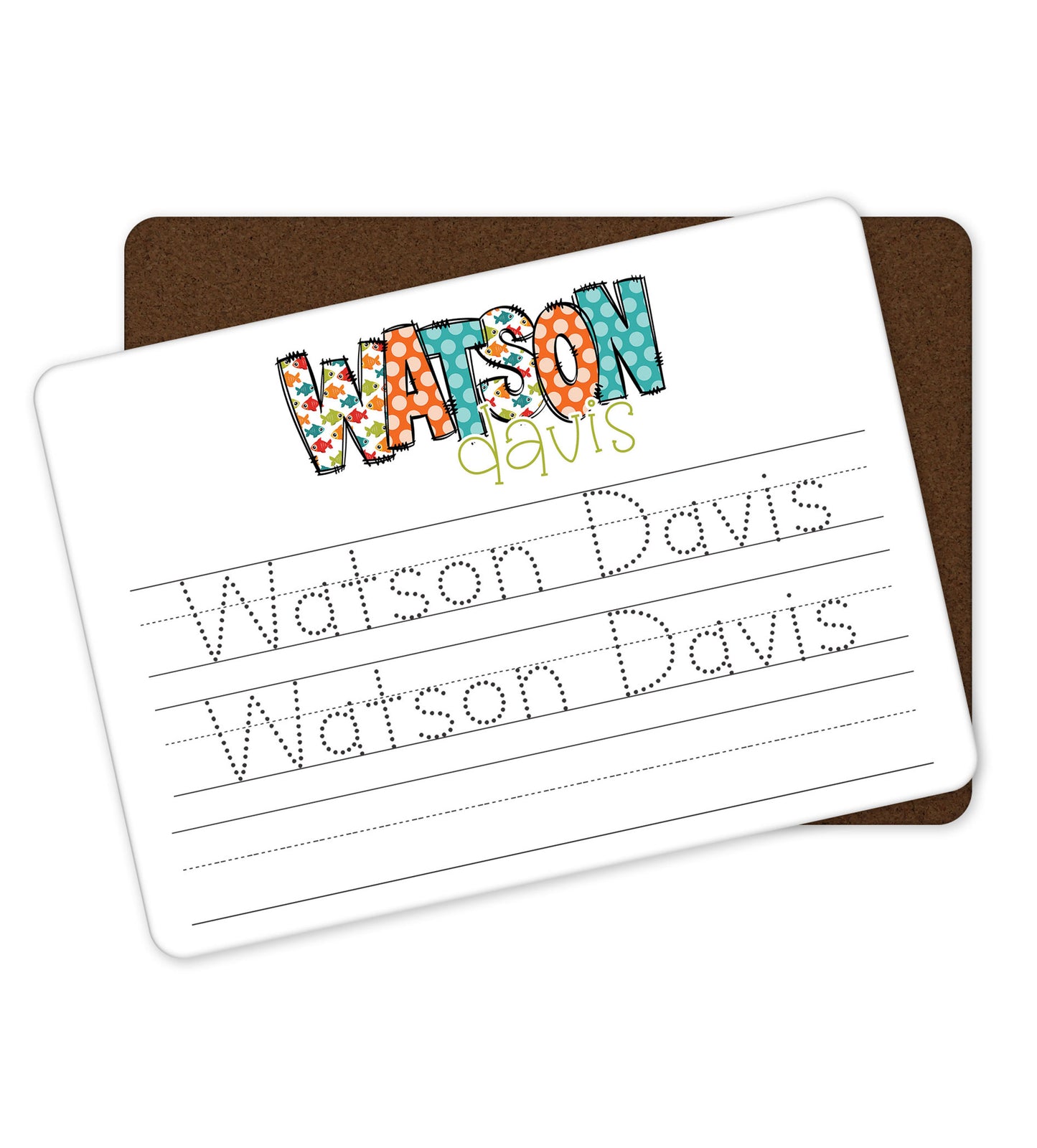 Personalized Dry Erase Name Tracing Board