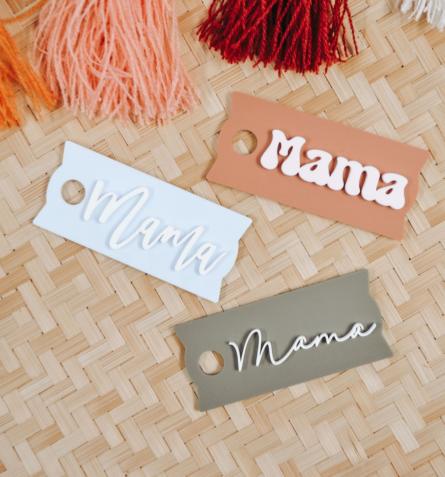 Mama Stanley Tumbler Plate Personalized Acrylic