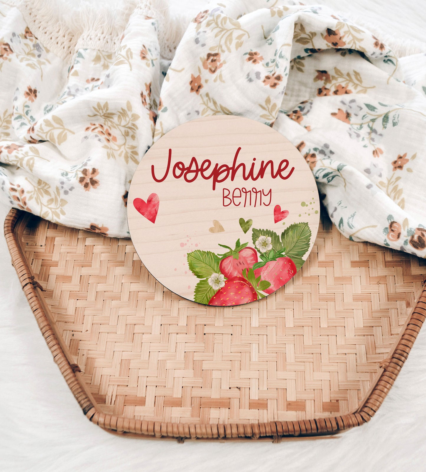 Strawberry Hospital Birth Announcement