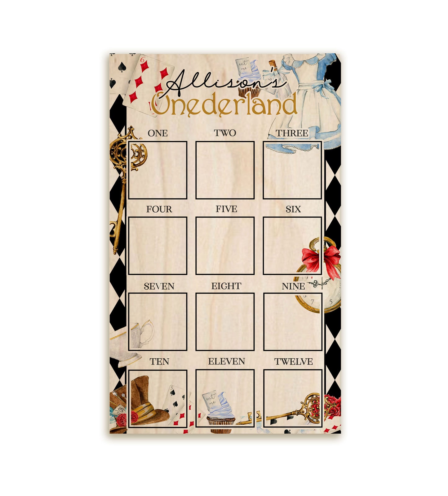 Onederland First Year Photo Board