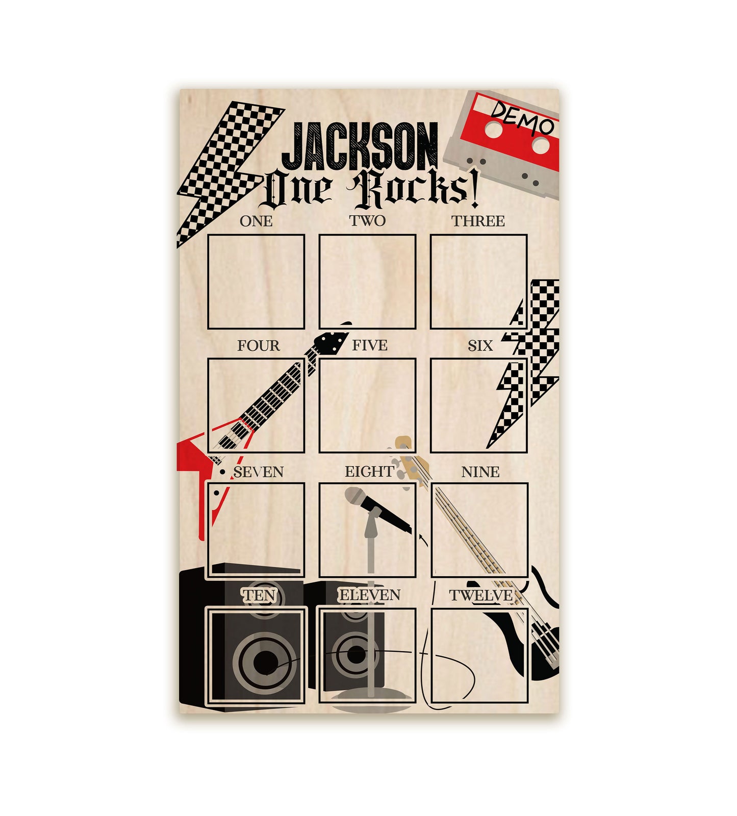 One Rocks First Year Photo Board