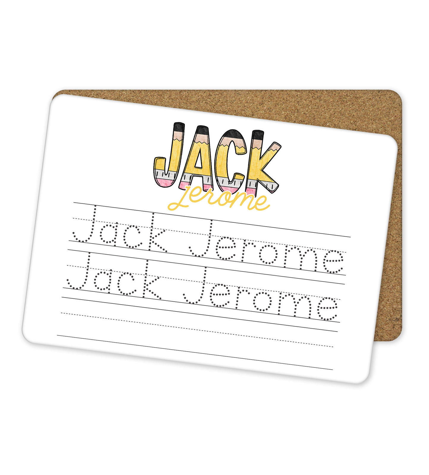 Personalized Dry Erase Name Tracing Board