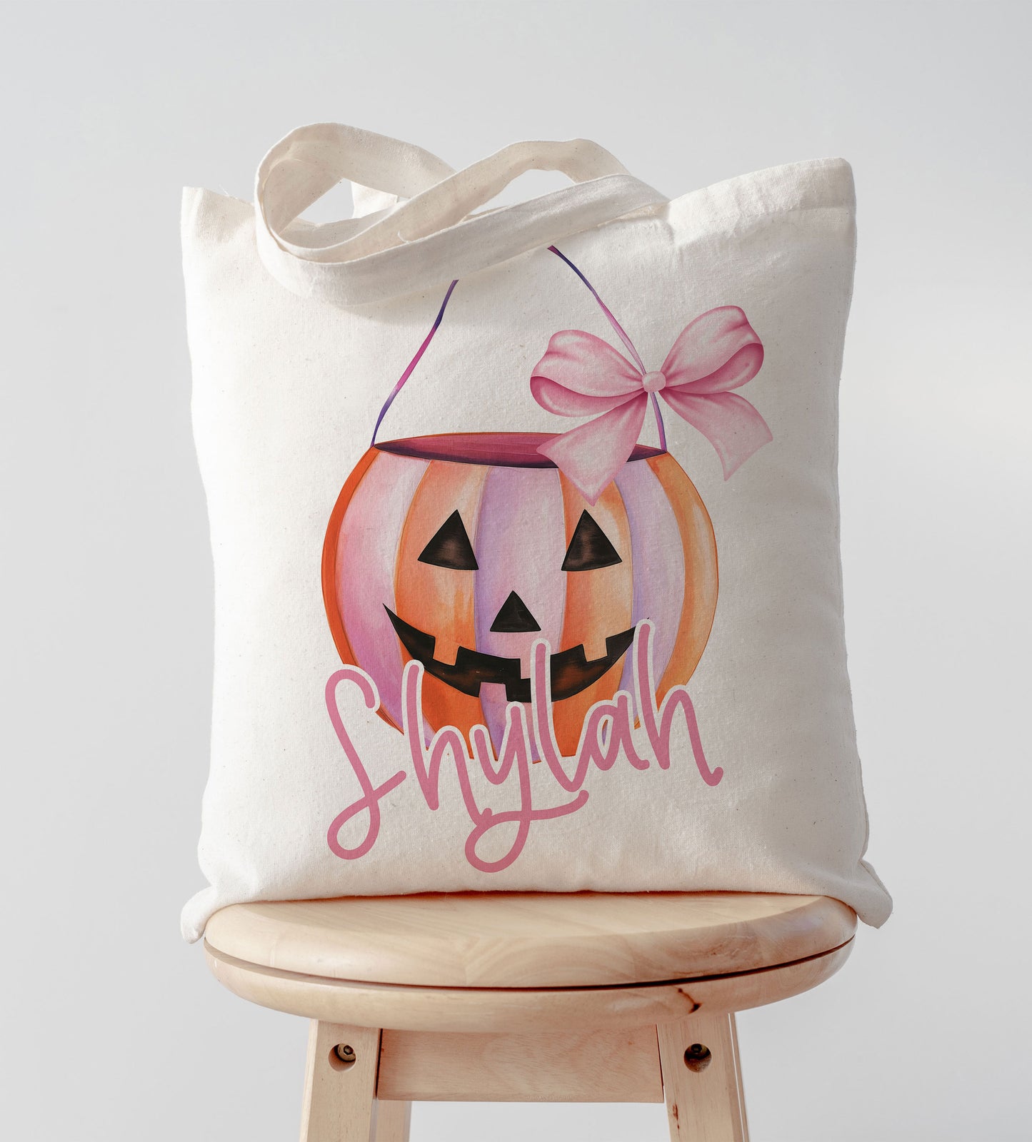 Boo Tote Bag, Halloween trick or treat tote bag, Custom Canvas Halloween Bag, Trick or Treat Name Tote, Personalized Gifts for Halloween