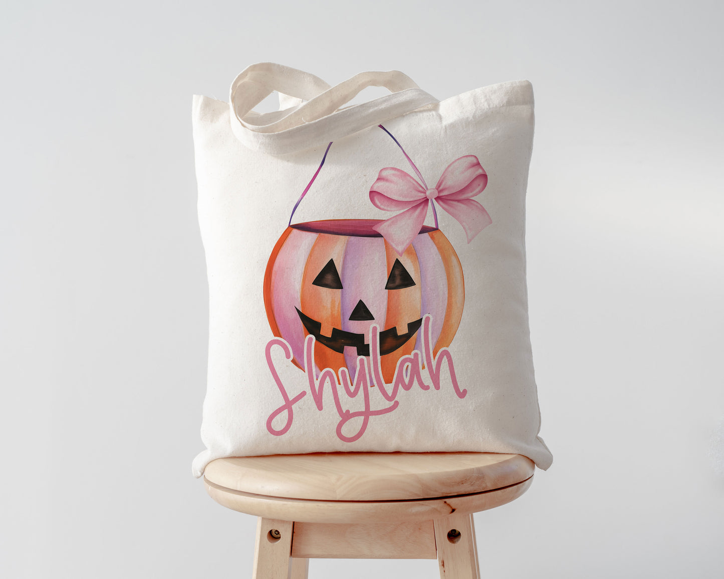 Boo Tote Bag, Halloween trick or treat tote bag, Custom Canvas Halloween Bag, Trick or Treat Name Tote, Personalized Gifts for Halloween