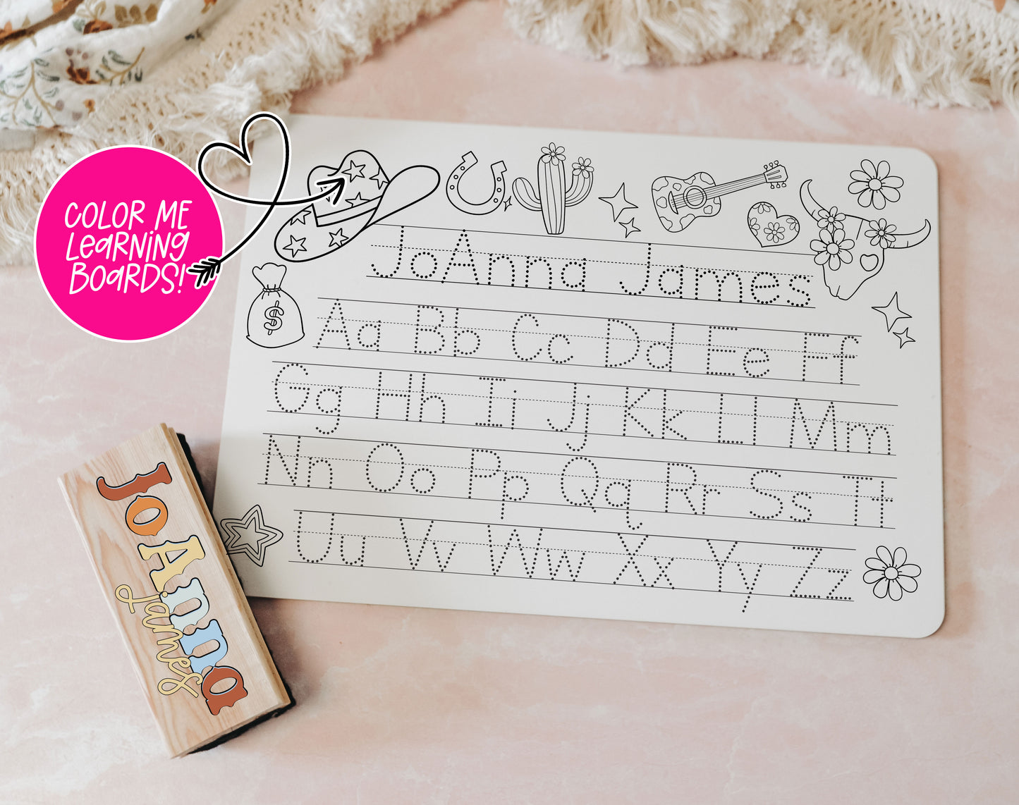ColorMe Name Boards - Western