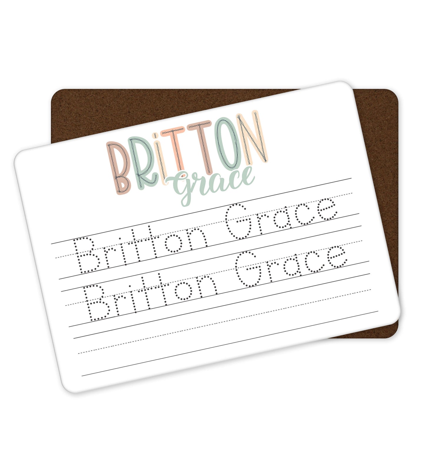 Personalized Dry Erase Name Tracing Board