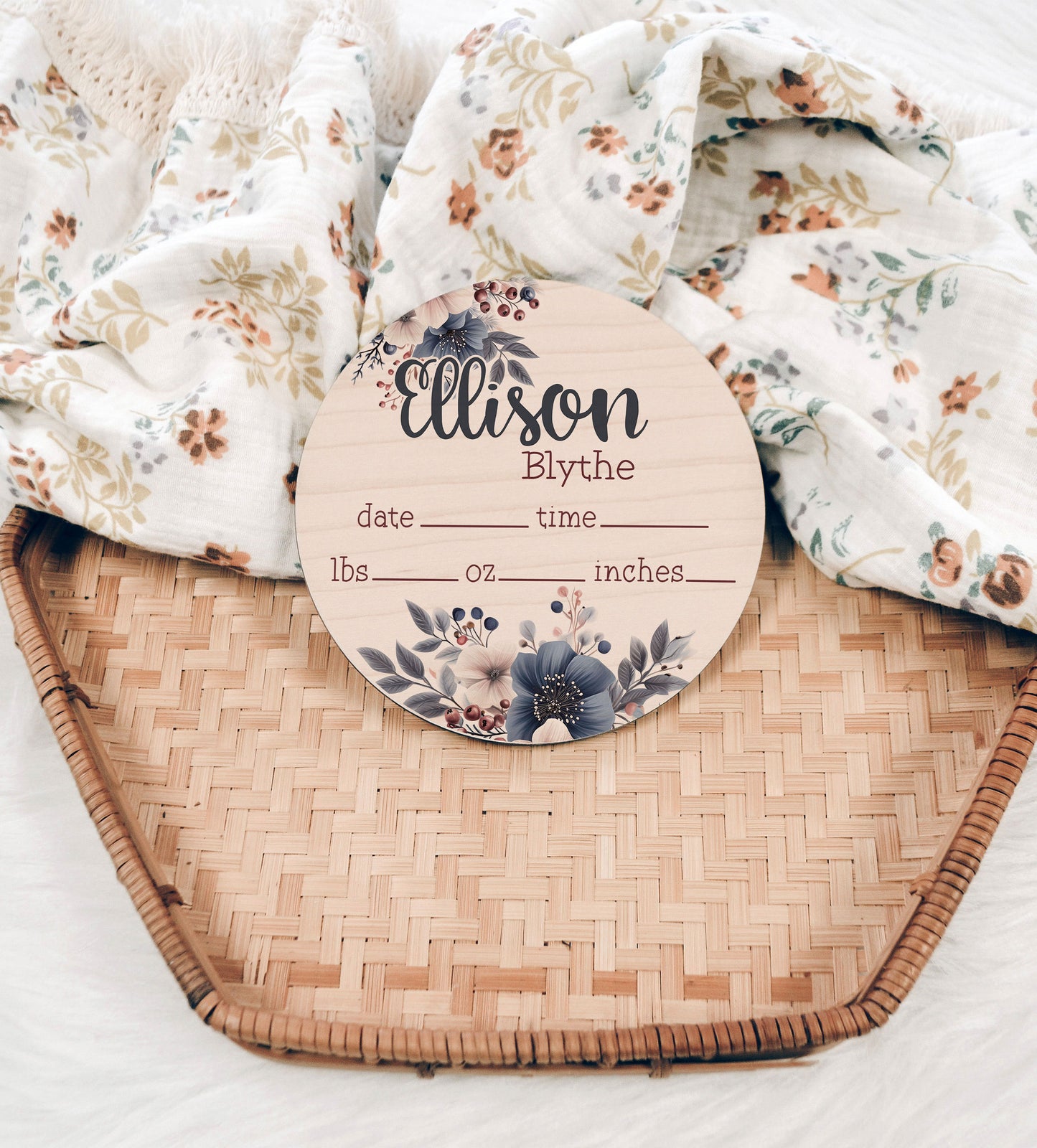 Baby Bassinet Sign for Hospital, Birth Announcement Sign, Newborn Photo Prop, Newborn Baby Stat Sign, Wood Baby Sign, Newborn Welcome Sign