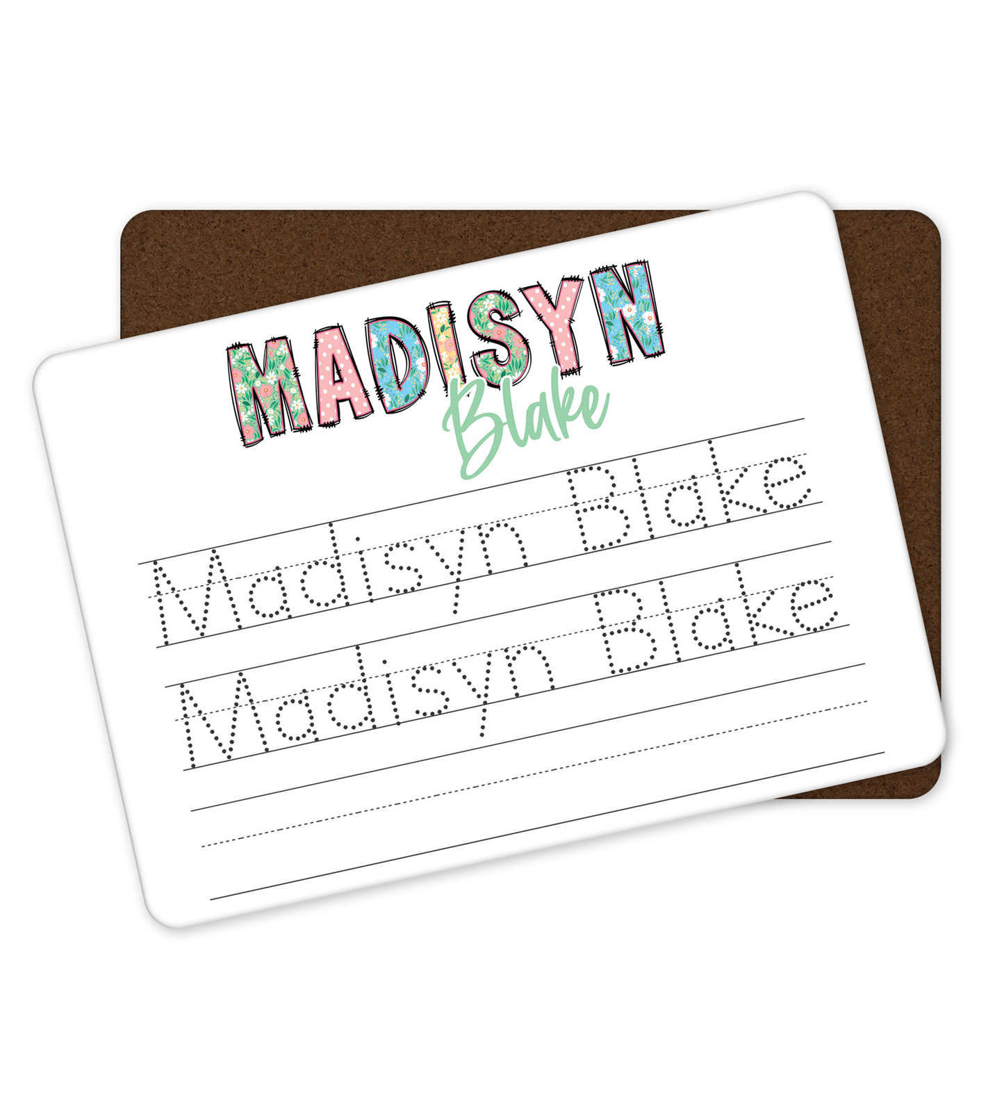 Personalized Dry Erase Name Tracing Board