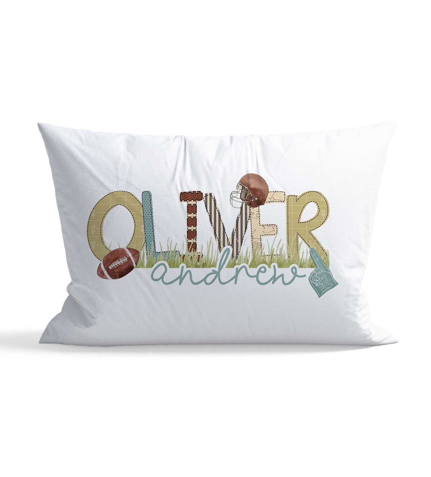 Football Personalized Kid Pillow Case