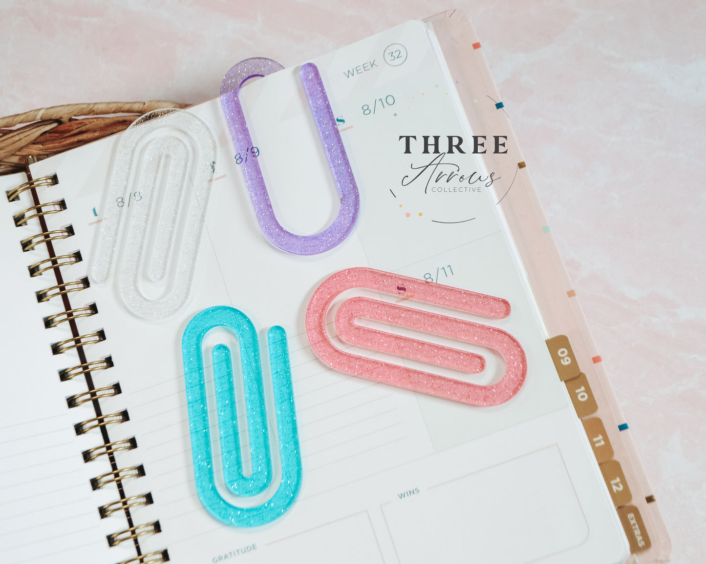 Jumbo Paperclips, Paper Clip Bookmark, Teacher Appreciation Bookmark Set, Paperclip Bookmark, Oversized Planner Book Mark, Teacher Day Gift