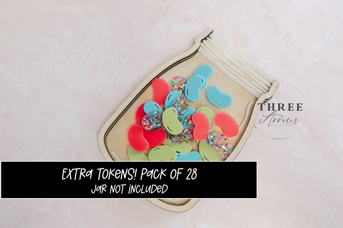 Rewards Jar EXTRA Tokens, Personalized Reward Jar for Kids, Classroom Tokens Motivation Jar Reward System, Classroom Management
