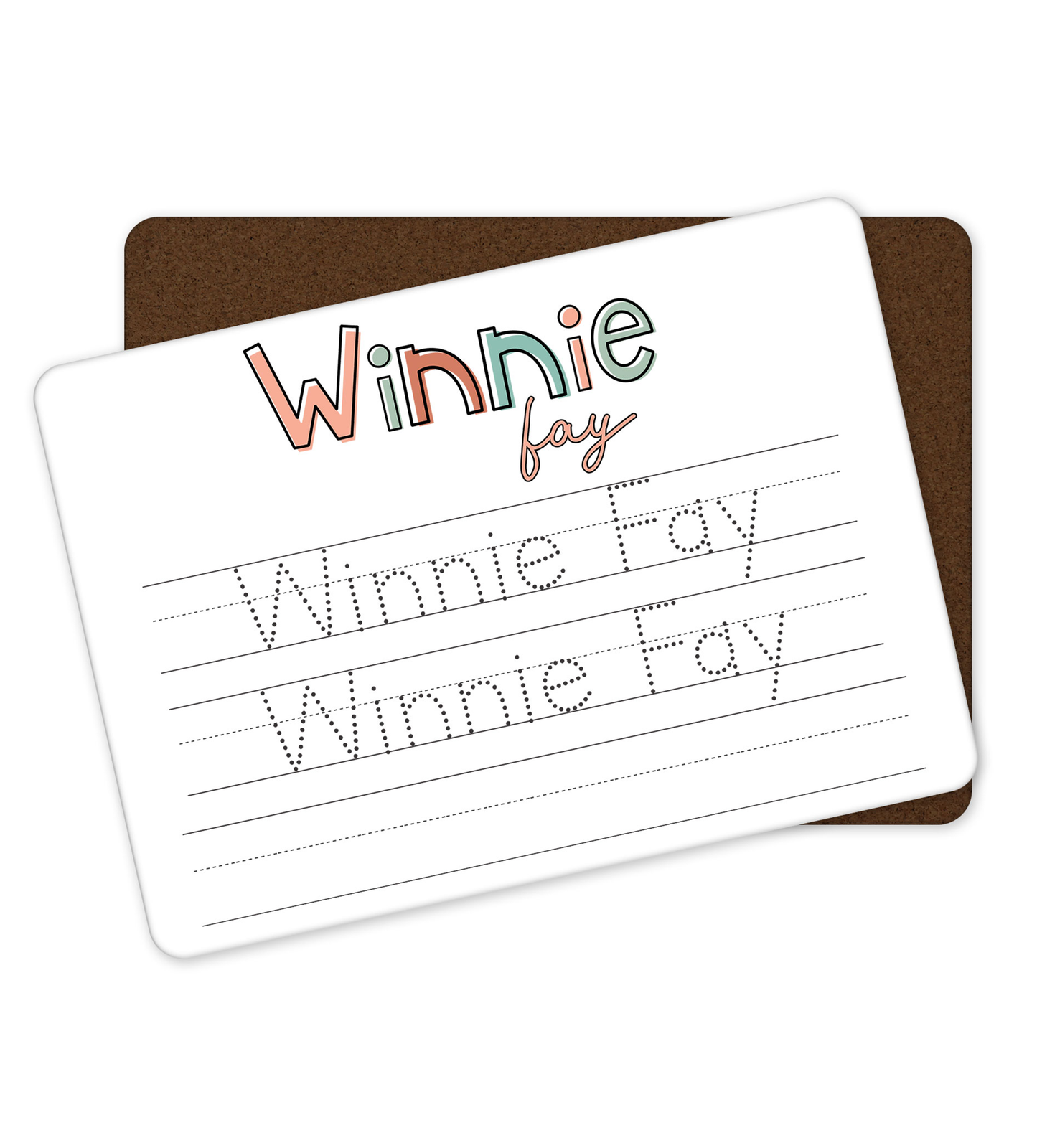 Personalized Dry Erase Name Tracing Board