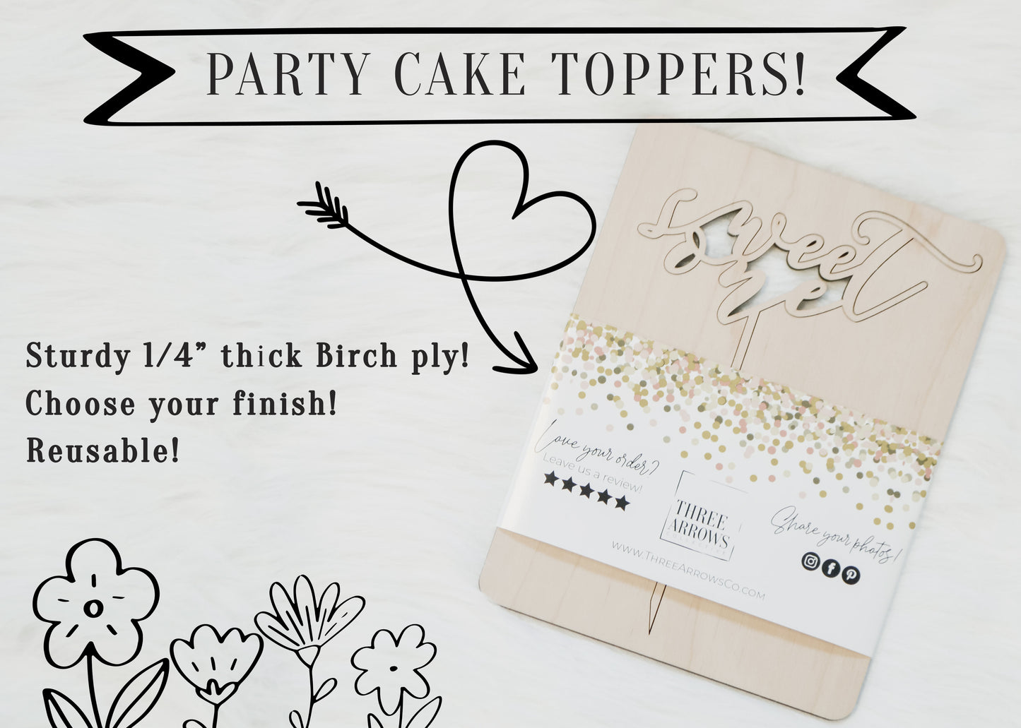 Love Birds Wedding Cake Topper