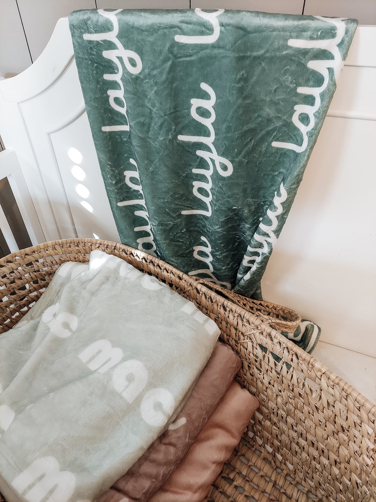Soft Boho Personalized Name Blanket