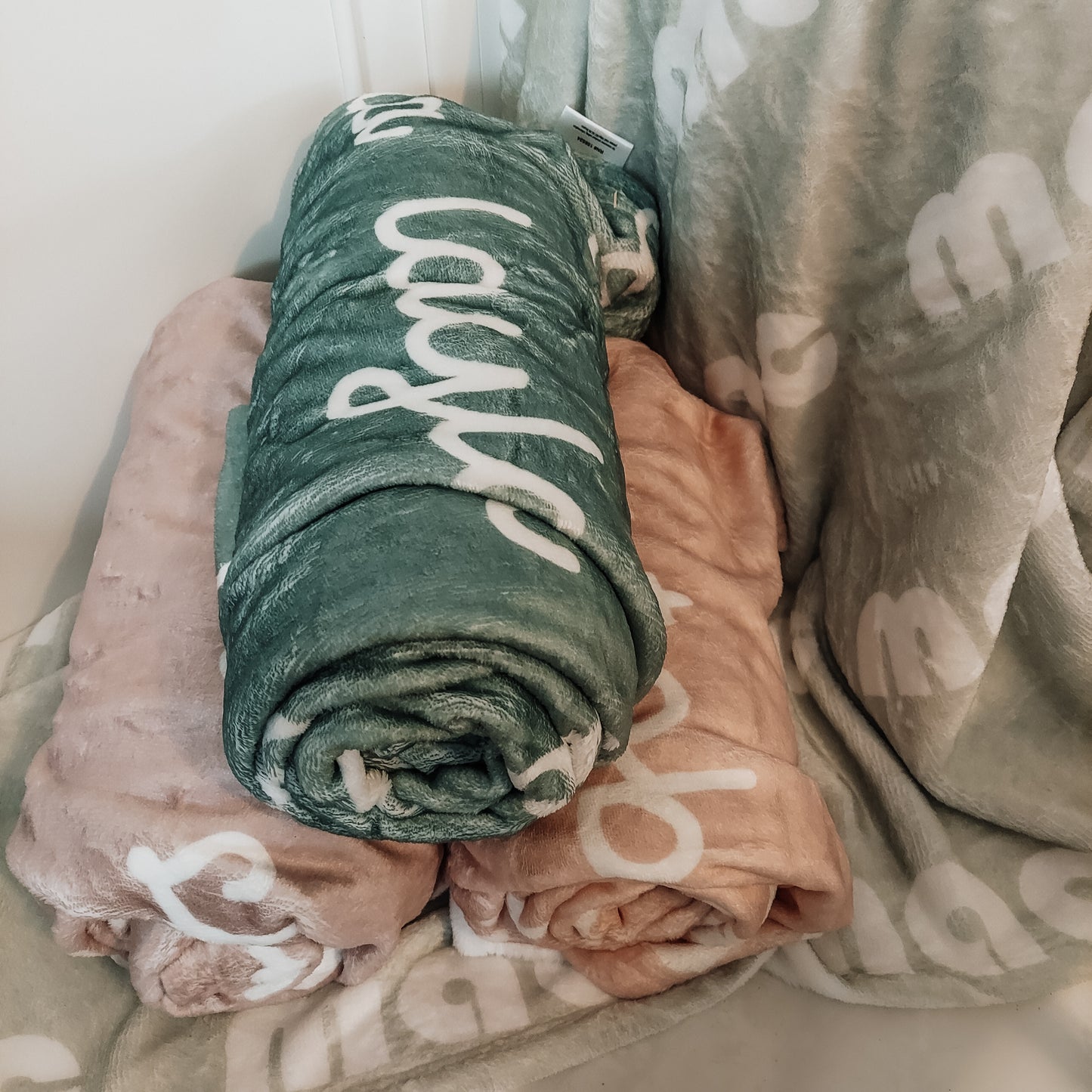 Soft Boho Personalized Name Blanket