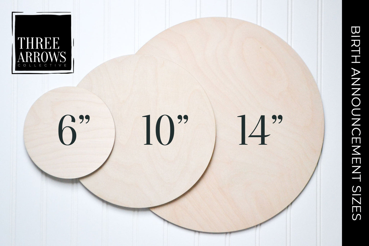 IDA - Boho Rose Name Announcement Sign - ID002