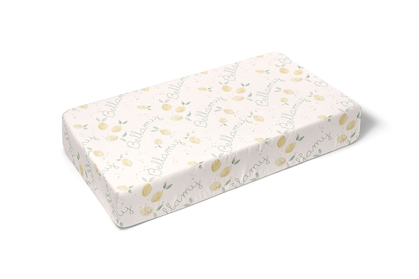 Bellamy Collection -Lemon Personalized Crib Sheet