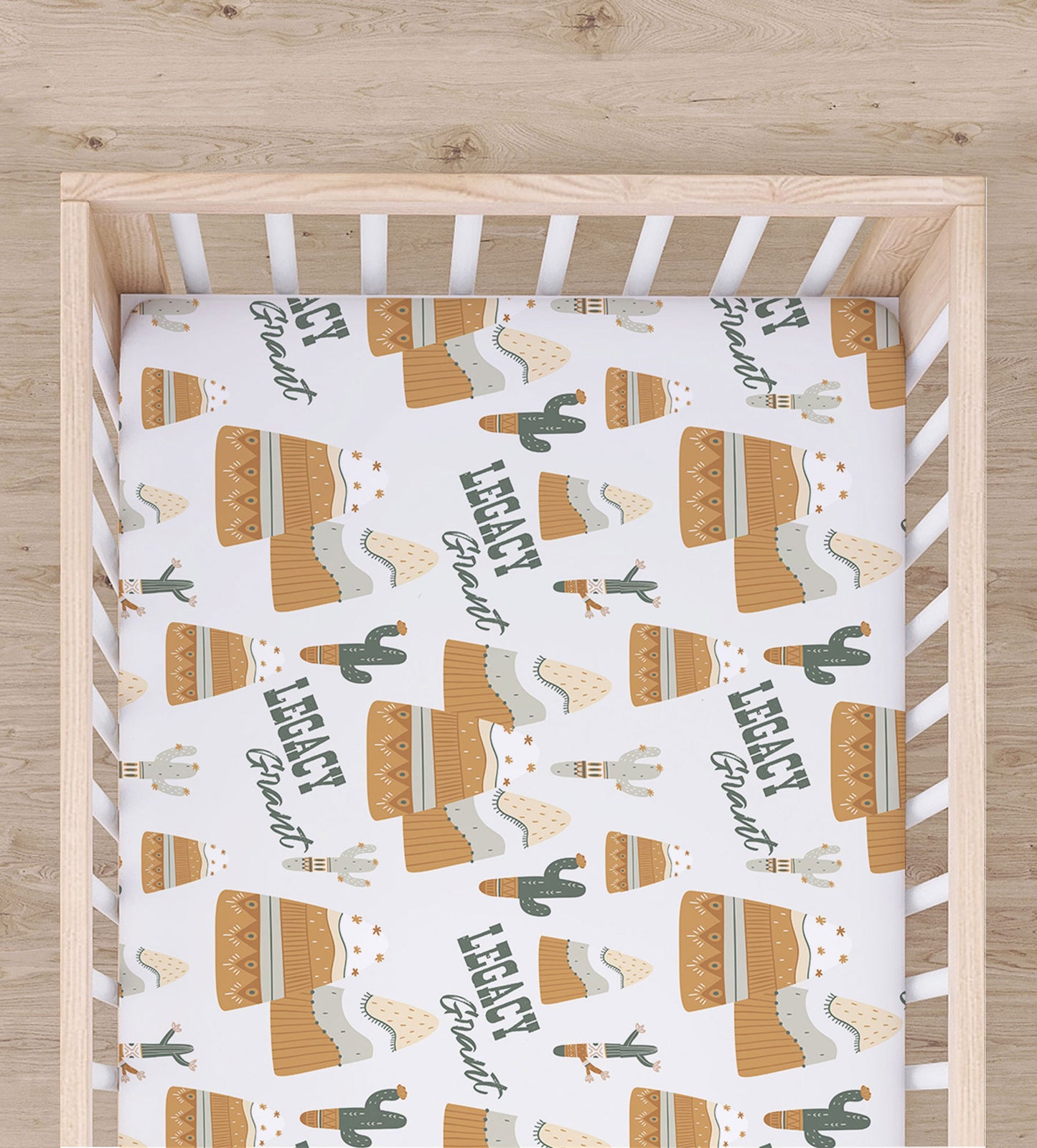 Southwest Cactus Crib Sheet