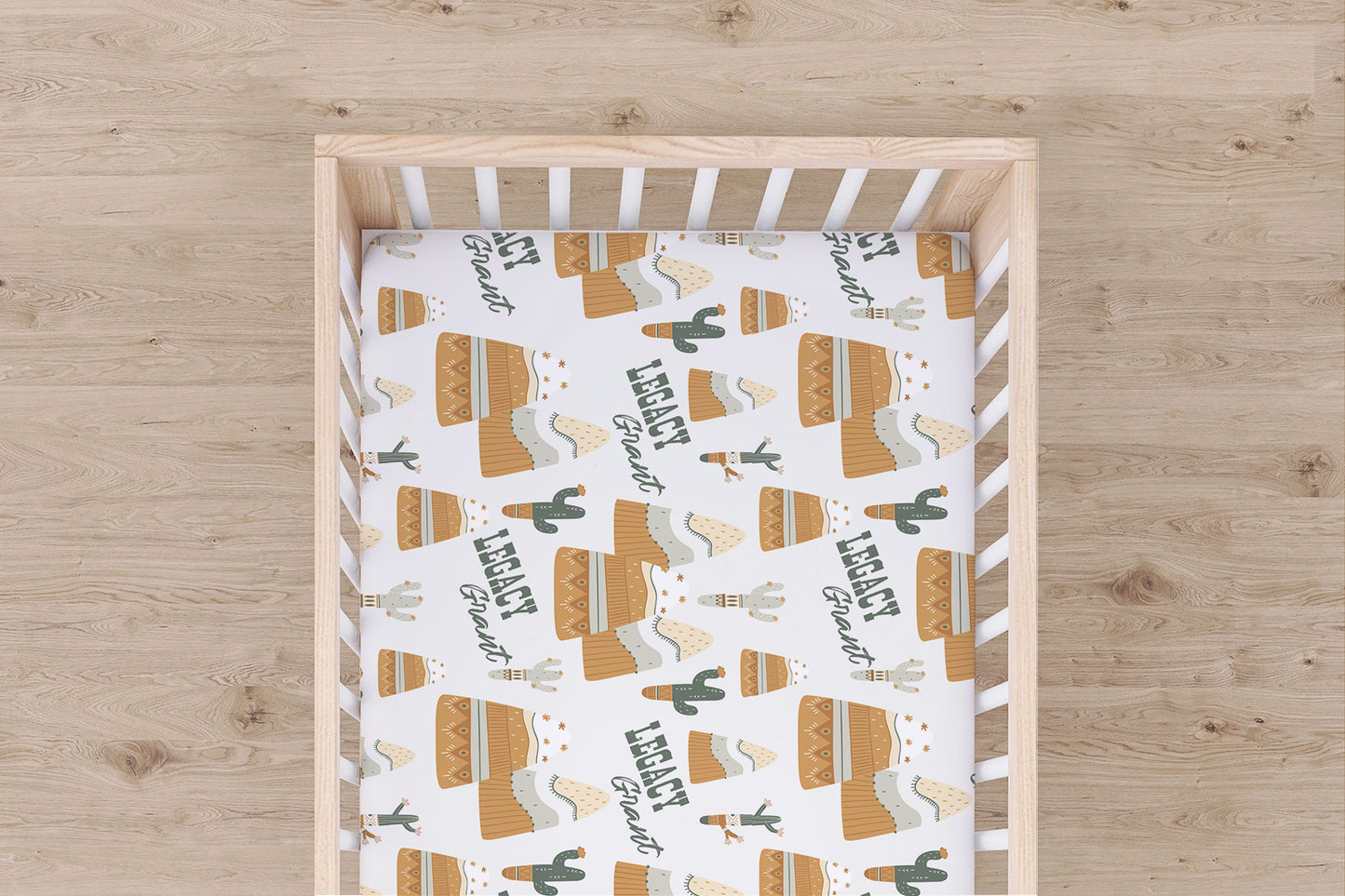 Southwest Cactus Crib Sheet