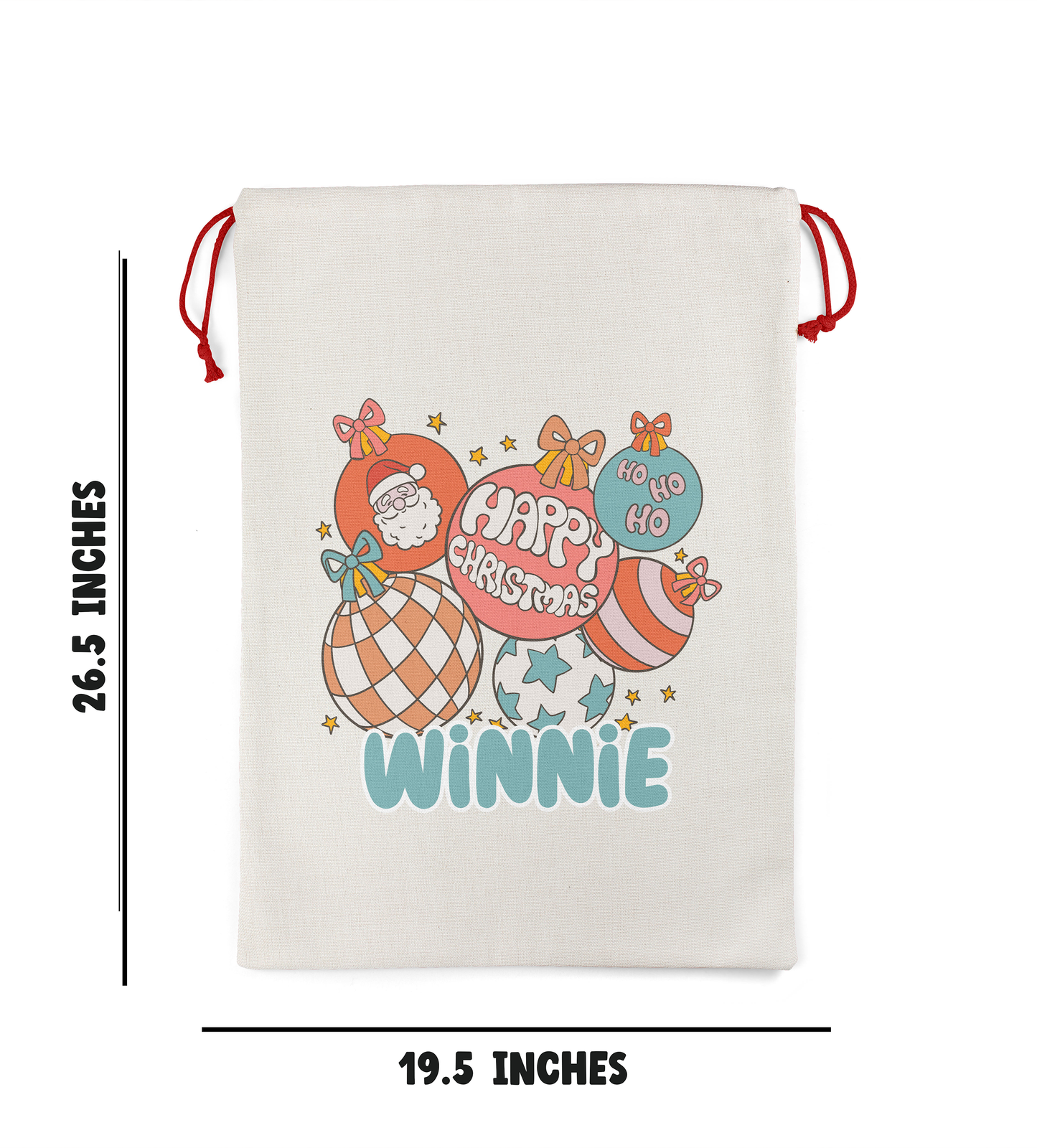 Jumbo Santa Sacks Personalized Christmas Gift Bag