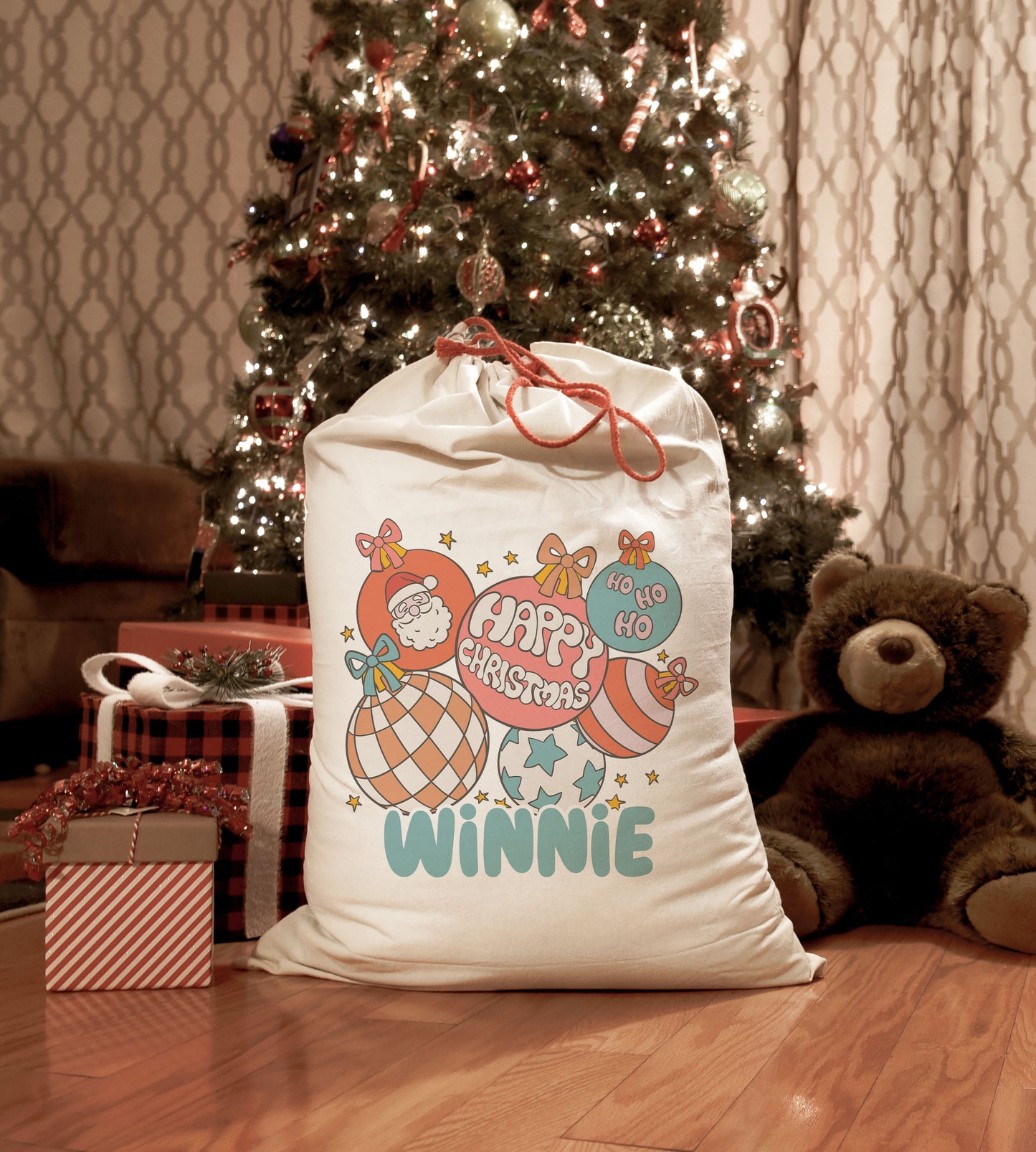 Jumbo Santa Sacks Personalized Christmas Gift Bag