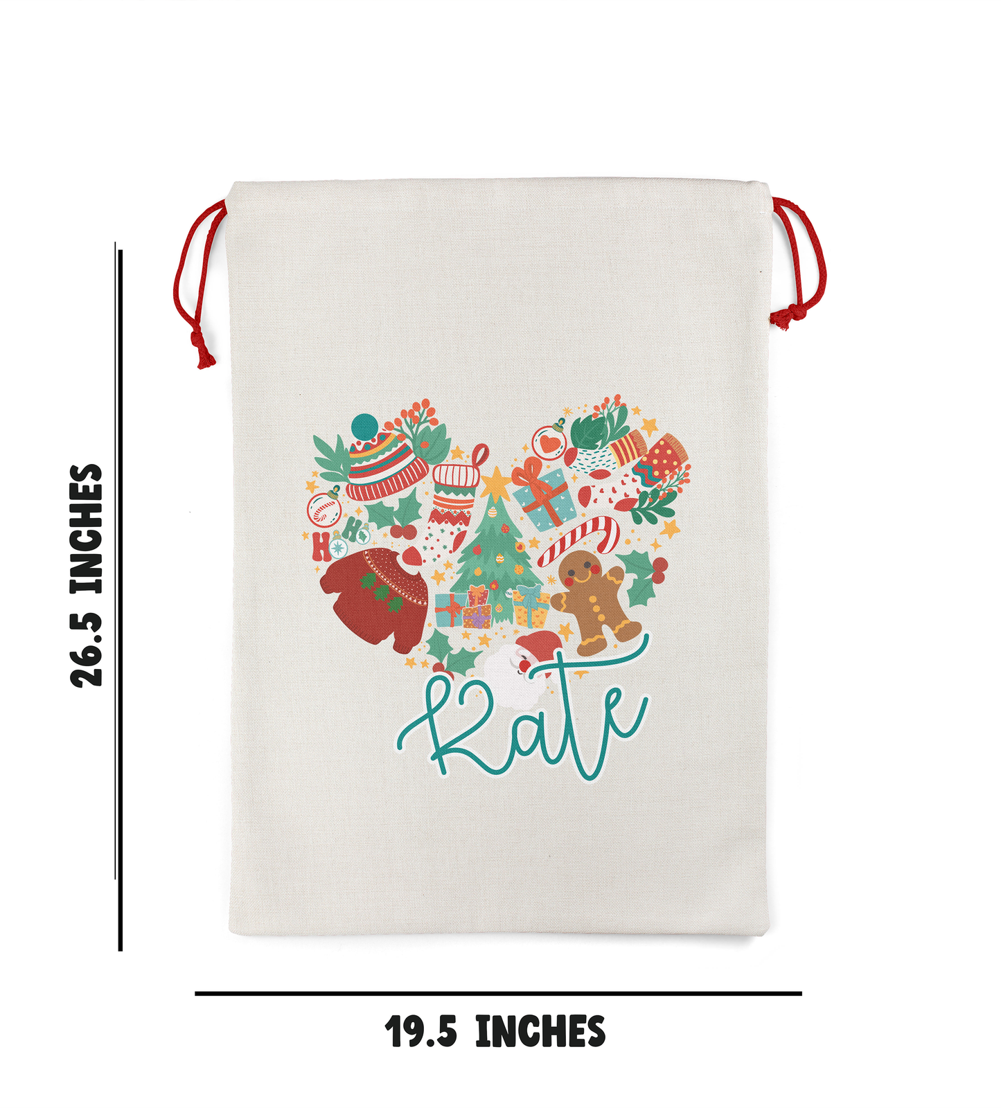 Jumbo Santa Sacks Personalized Christmas Gift Bag