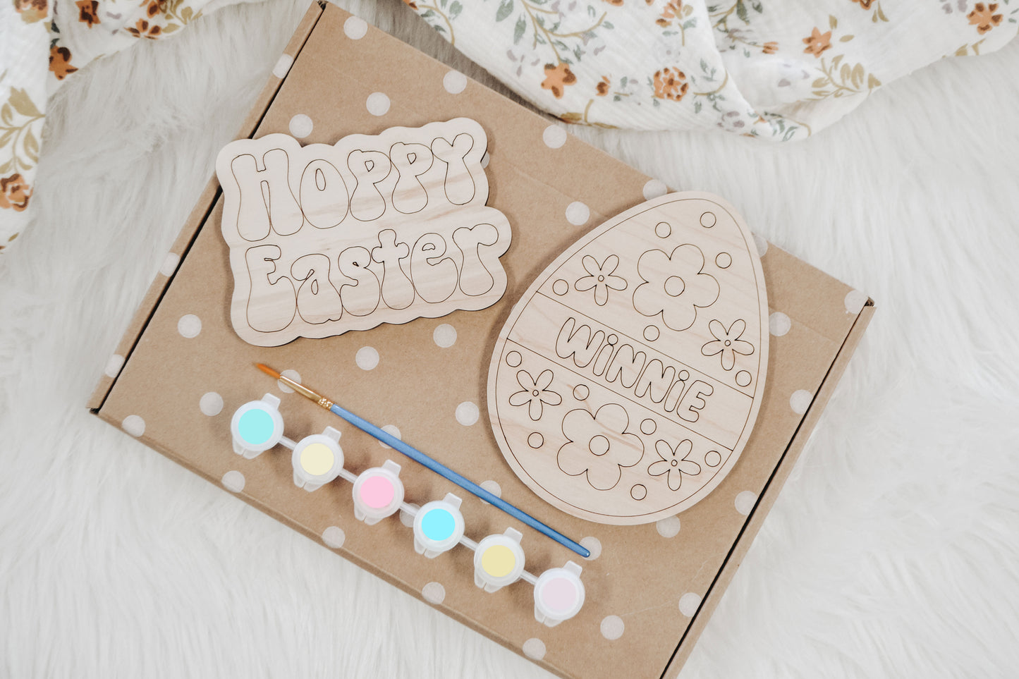 Personalized Easter Daisies Paint Kit