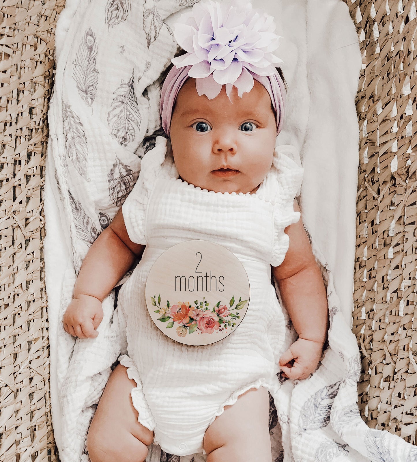 Hattie - Rose Baby Monthly Milestone Set