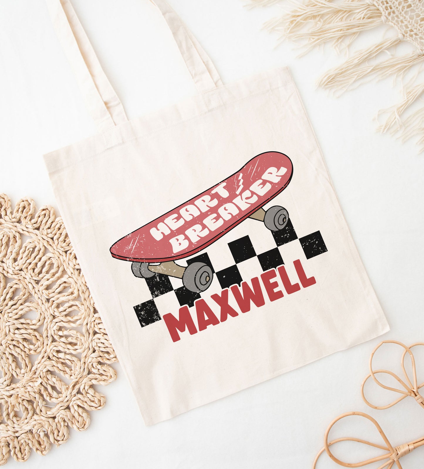Heart Breaker Skater Custom Valentine Tote
