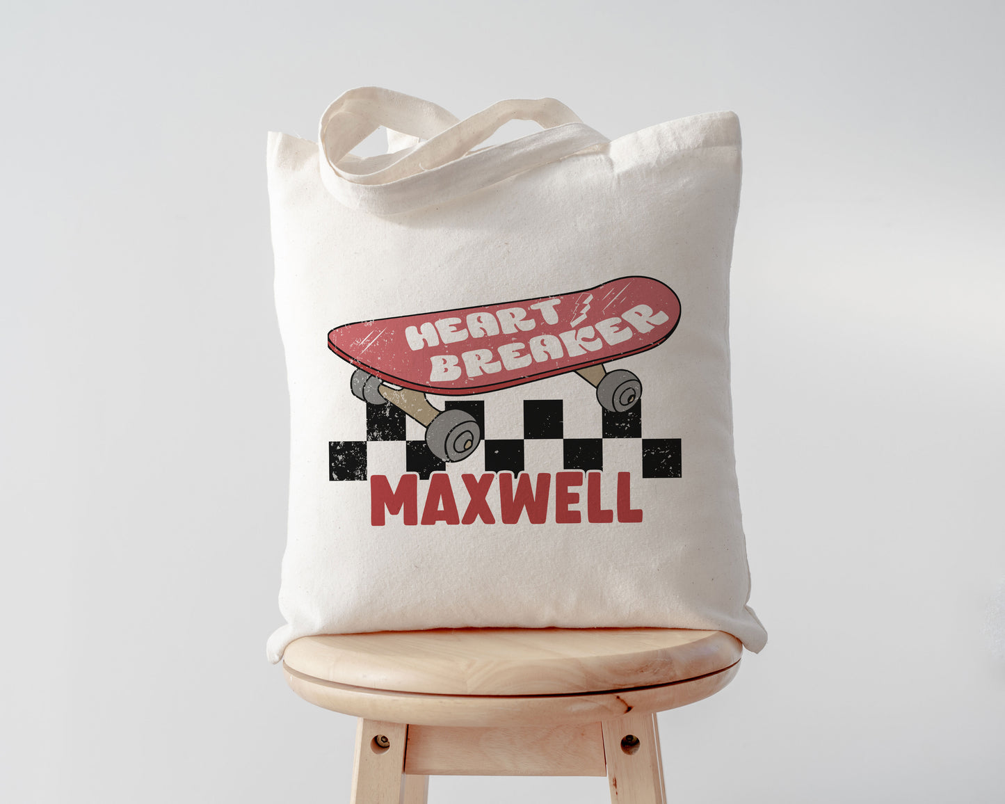 Heart Breaker Skater Custom Valentine Tote