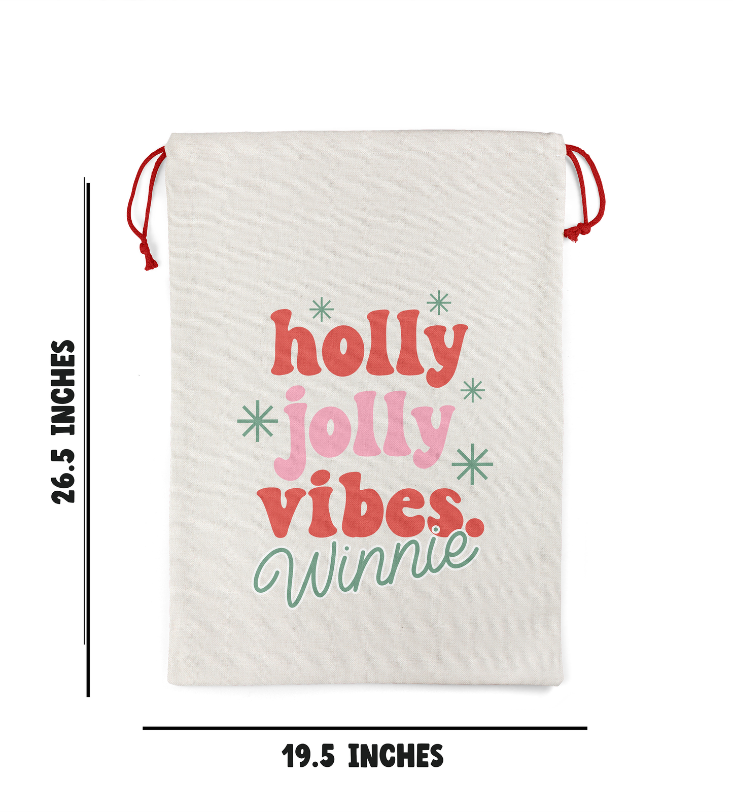 Jumbo Santa Sacks Personalized Christmas Gift Bag
