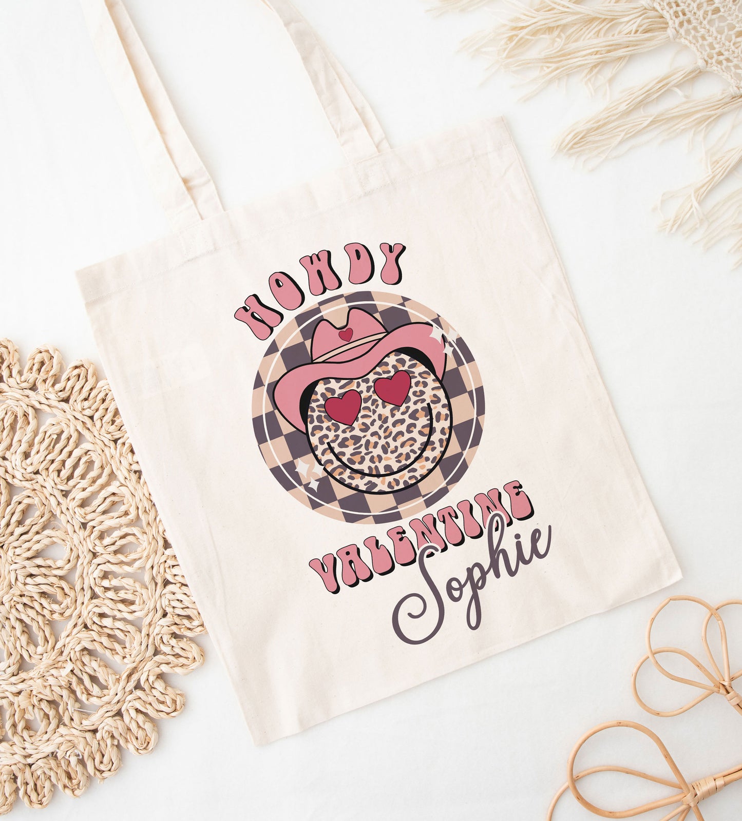 Custom Valentine Tote- Howdy Valentine