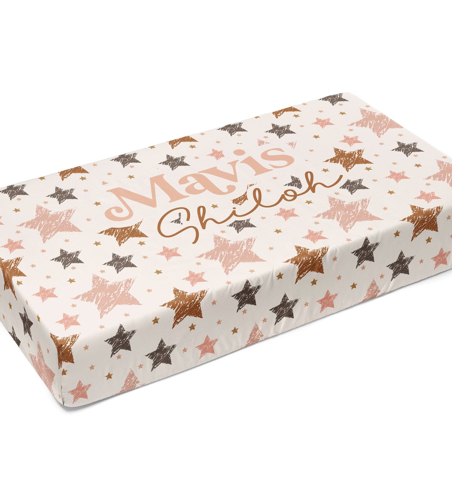 Mavis Collection -Boho Stars Personalized Crib Sheet