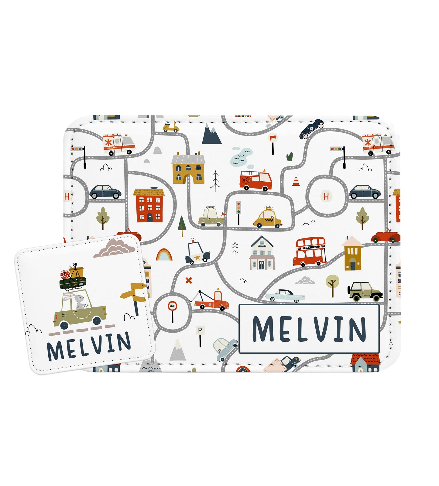 Cars Personalized Placemat Coaster Set