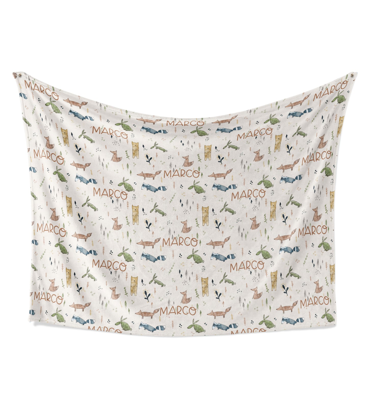 Scandi Woodland- Minky Blanket