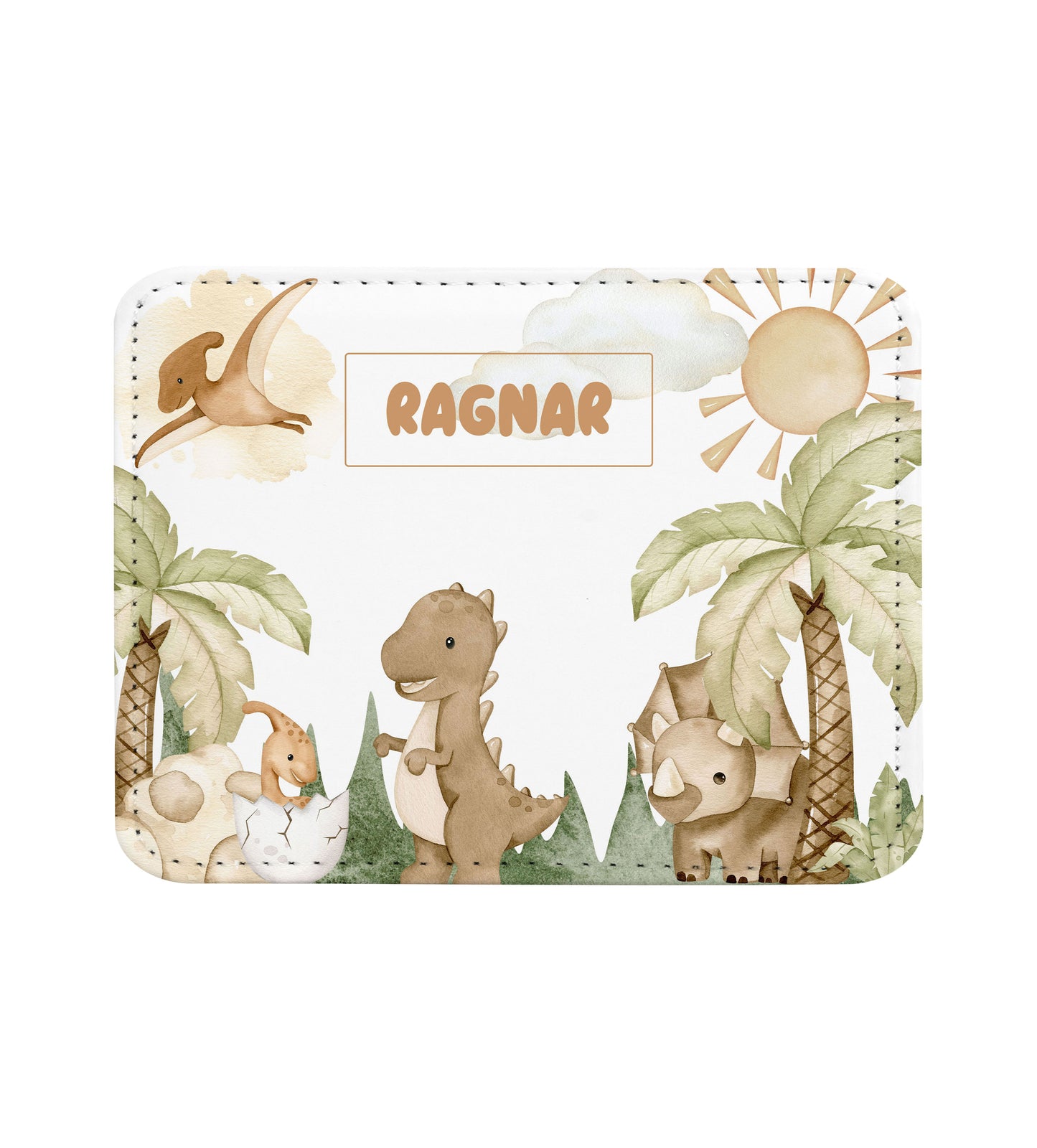 Dinosaur Personalized Placemat Coaster Set