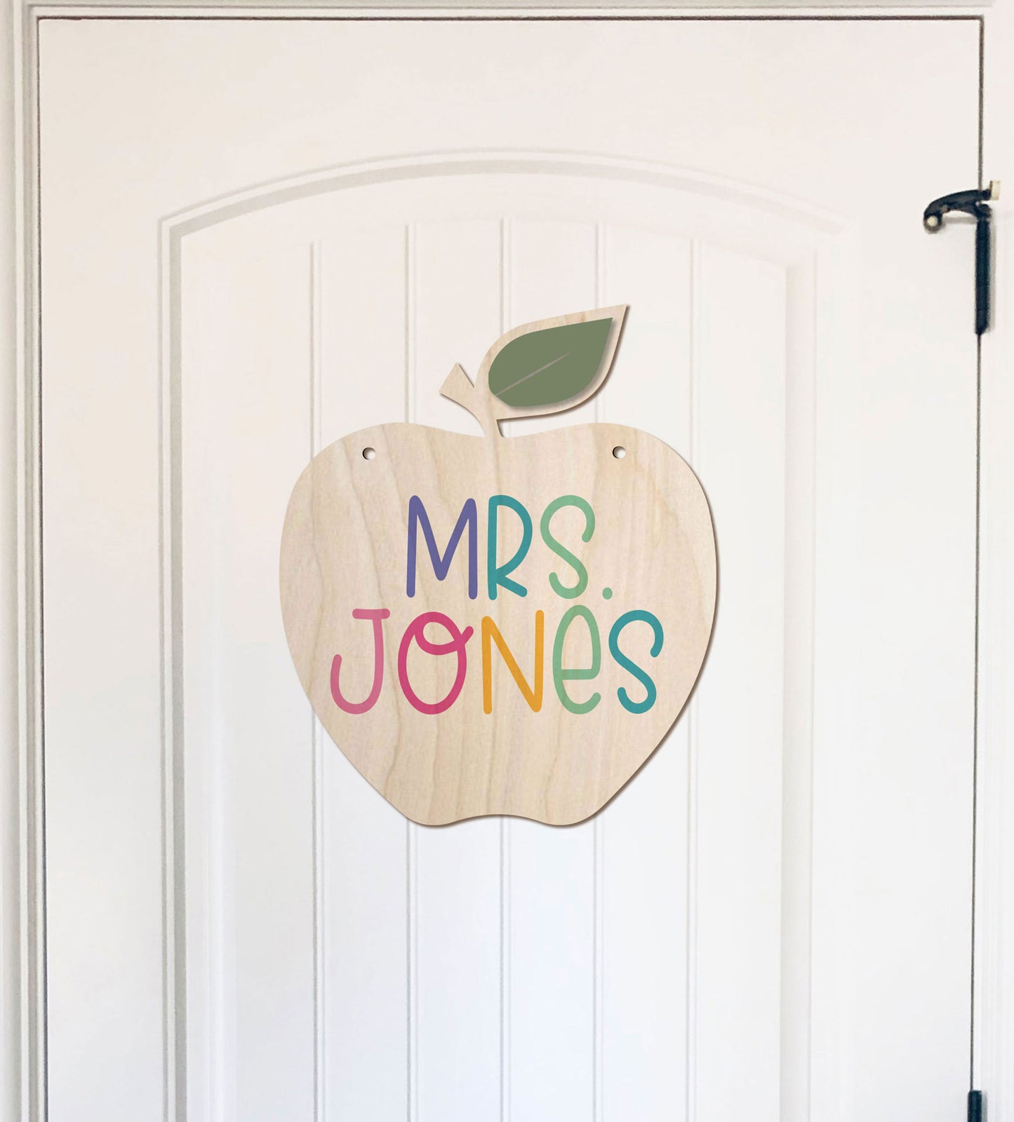 Rainbow Teacher Name Sign