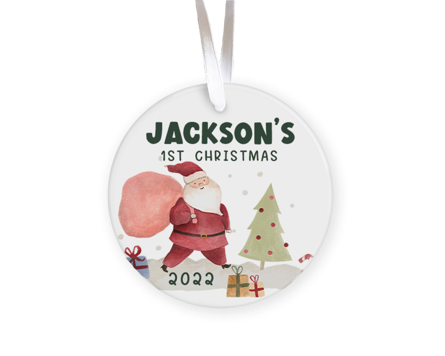 Personalized Santa Baby First Christmas Ornament