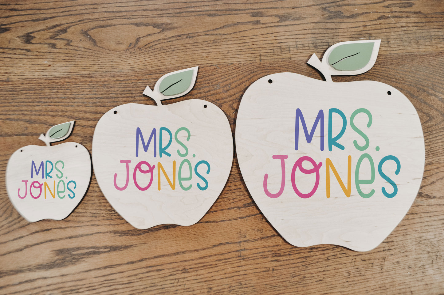 Rainbow Teacher Name Sign